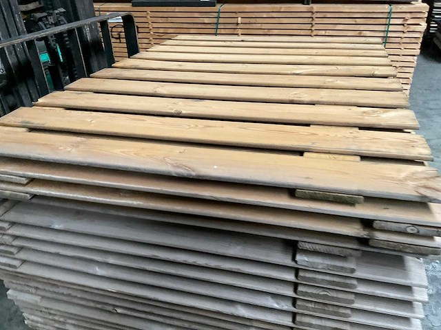 Douglas tuinscherm 19-planks 180x130 cm (17x) - afbeelding 4 van  13