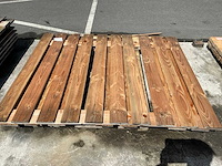 Douglas tuinscherm 21 planks 180x180 cm - afbeelding 1 van  1