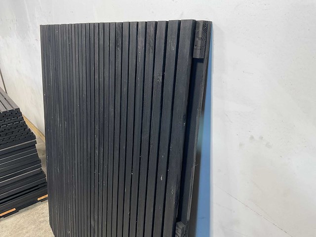 Douglas tuinscherm 'elan' 180x180 cm zwart (10x) - afbeelding 3 van  8