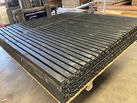 Douglas tuinscherm "elan" gezwart - 180x180 cm (4x)