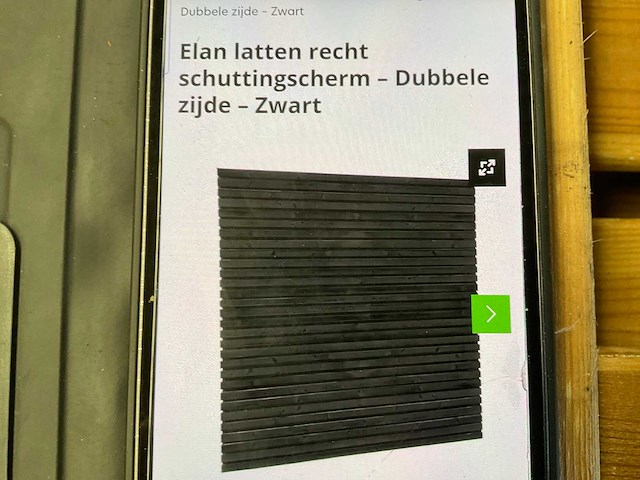 Douglas tuinscherm "elan" gezwart - 180x180 cm (4x) - afbeelding 2 van  7