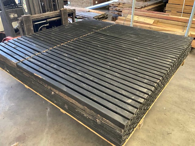 Douglas tuinscherm "elan" gezwart - 180x180 cm (4x) - afbeelding 7 van  7