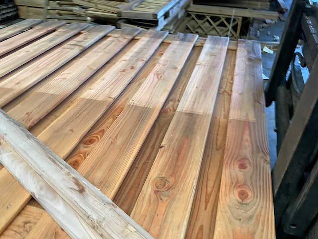 Douglas tuinscherm geschaafd 17-planks - 180x180 cm (2x) - afbeelding 6 van  7