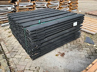 Douglas tuinscherm zwart gedompeld 180x180 cm (13x) - afbeelding 3 van  5