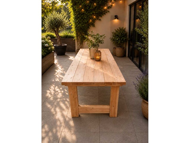 Douglas tuintafel - 300x92x78 cm - afbeelding 3 van  4