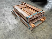 Douglas tuinwerktafel met zinken blad 110x48x109 cm (2x) - afbeelding 2 van  3