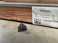 Douglas tuinwerktafel met zinken blad 110x48x109 cm (2x) - afbeelding 3 van  3