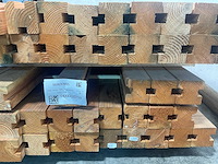 Douglas tussenpaal met sponning 300x9,5x9,5 cm (24x) - afbeelding 9 van  10