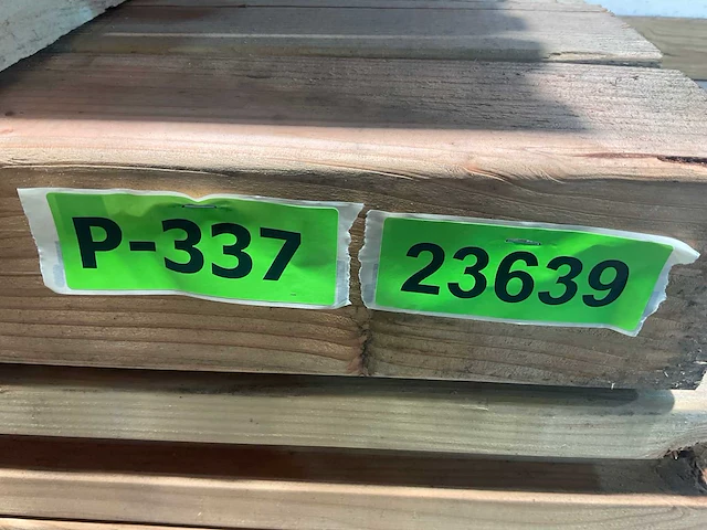 Douglas tussenpaal met sponning 300x9,5x9,5 cm (24x) - afbeelding 8 van  10