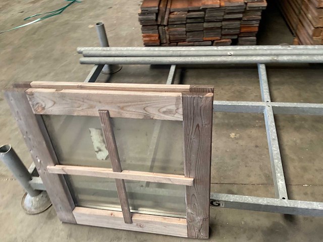 Douglas vast raam met dubbel glas - 65x65 cm - afbeelding 7 van  8