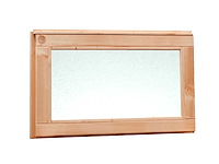 Douglas vast raam met melkglas - 72x45 cm (2x) - afbeelding 1 van  1