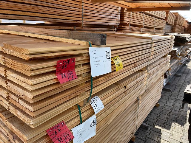 Douglas veer en groef 3000x145x18mm (68x) - afbeelding 1 van  3