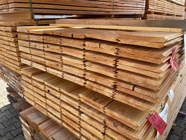 Douglas veer en groef 3000x145x18mm (68x) - afbeelding 2 van  3