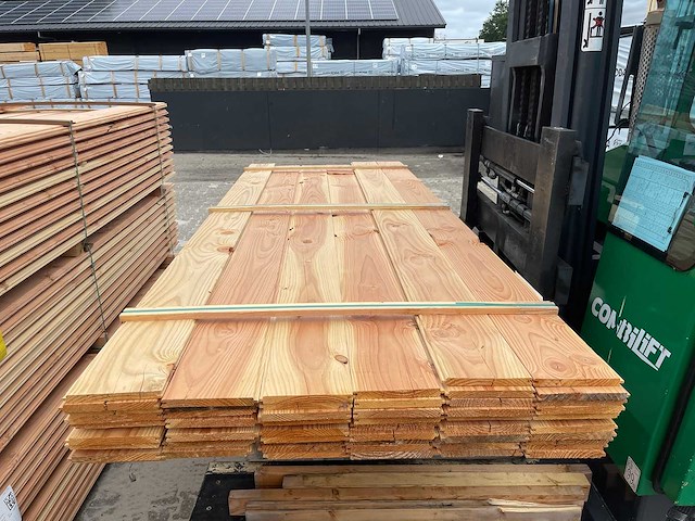 Douglas veer en groef 3000x185x18mm (57x) - afbeelding 1 van  3