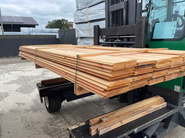 Douglas veer en groef 3000x185x18mm (57x) - afbeelding 2 van  3