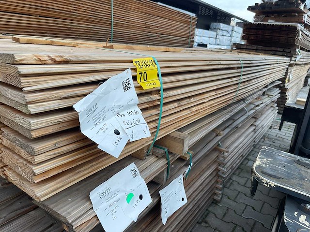 Douglas veer en groef 4000x145x18mm (100x) - afbeelding 2 van  3