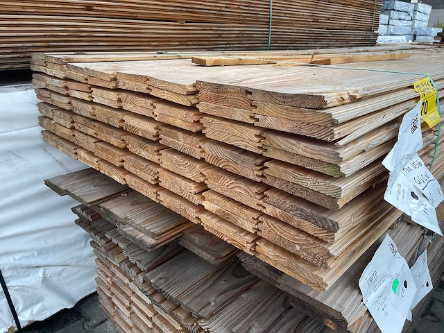 Douglas veer en groef 4000x145x18mm (100x) - afbeelding 3 van  3