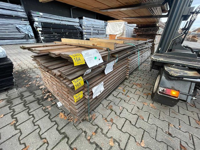 Douglas veer en groef 4000x145x18mm (16x) - afbeelding 2 van  3
