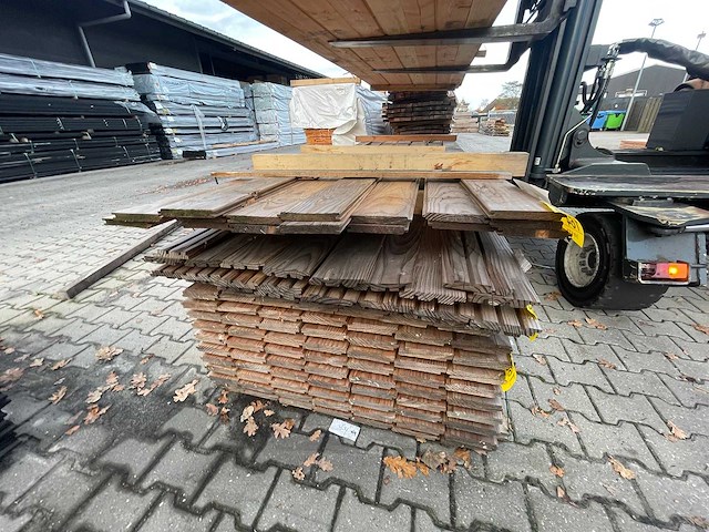 Douglas veer en groef 4000x145x18mm (16x) - afbeelding 3 van  3