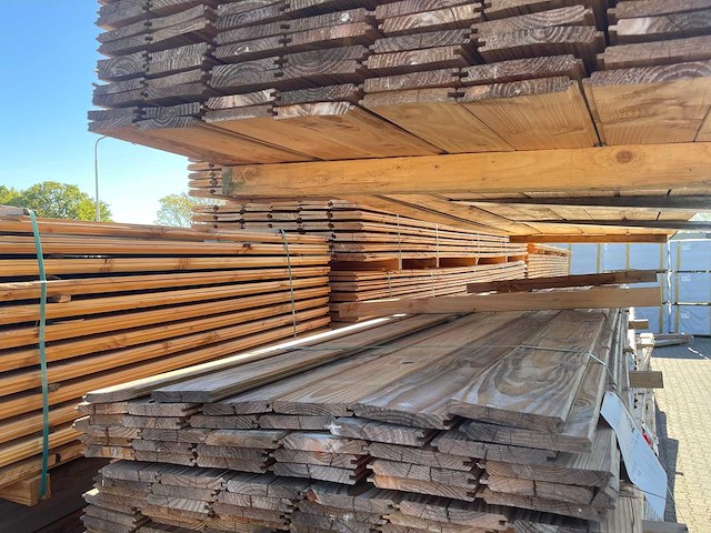 Douglas veer en groef 4000x145x18mm (84x) - afbeelding 3 van  3