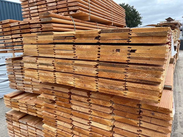 Douglas veer en groef 5000x185x18mm (113x) - afbeelding 2 van  2