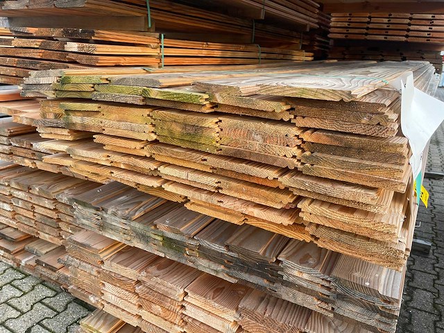 Douglas veer en groef met kraal 3000x190x18mm (84x) - afbeelding 3 van  3