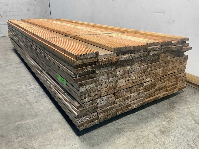 Douglas vlonderplank geprofileerd 300x14,5x2,8 cm (50x) - afbeelding 4 van  6