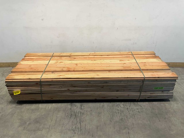 Douglas vlonderplank geprofileerd 300x14,5x2,8 cm (50x) - afbeelding 2 van  8