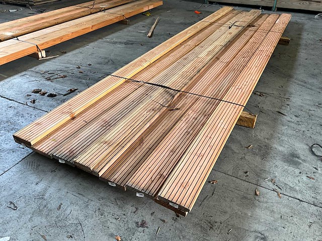 Douglas vlonderplank geschaafd 400x14,5x2,4 cm (10x) - afbeelding 3 van  5