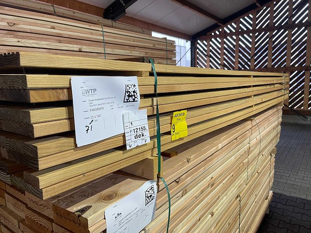 Douglas vlonderplanken 3000x140x25mm (71x) - afbeelding 3 van  3