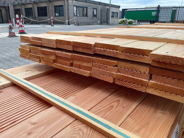 Douglas vlonderplanken 4000x140x25mm (48x) - afbeelding 3 van  3