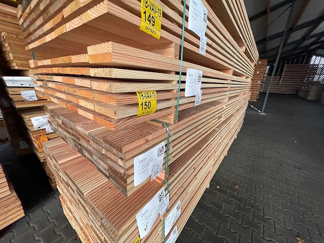 Douglas vlonderplanken 4000x140x25mm (50x) - afbeelding 4 van  4