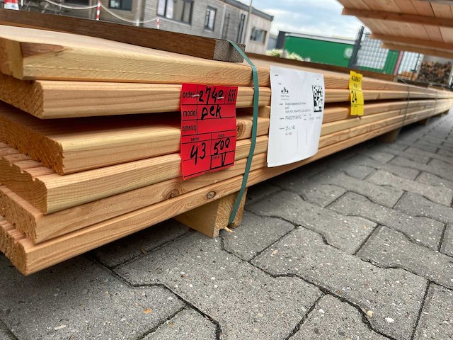 Douglas vlonderplanken 5000x140x25mm (43x) - afbeelding 2 van  3