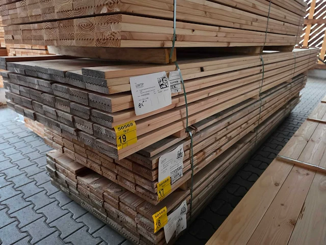 Douglas vlonderplanken 5000x140x25mm (82x) - afbeelding 3 van  4