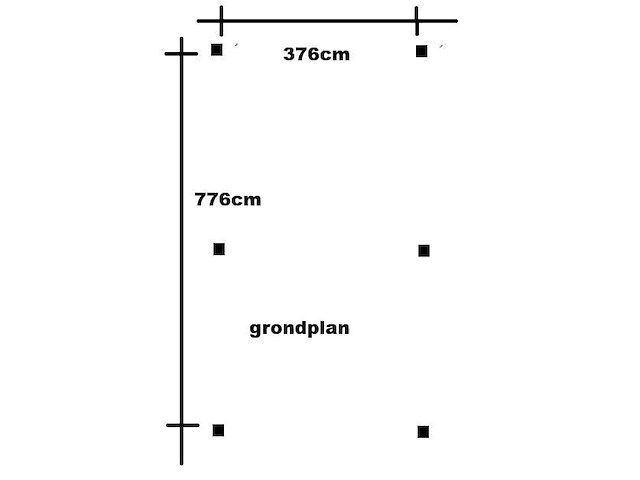 Douglas vrijstaande camper carport - 800x410x400 cm - afbeelding 3 van  3