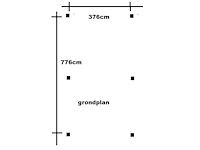 Douglas vrijstaande camper carport - 800x410x400 cm - afbeelding 3 van  3