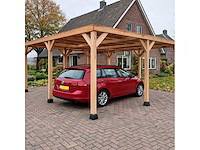 Douglas vrijstaande dubbele carport - 900x605x300 cm - afbeelding 2 van  5