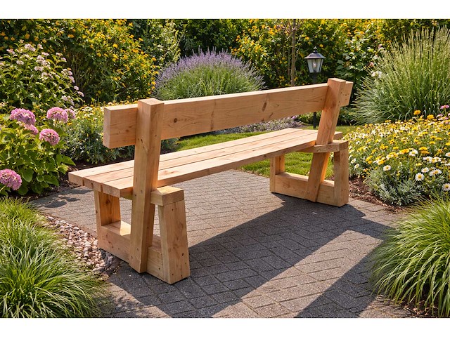 Douglas vrijstaande tuinbank - 300x70x83 cm - afbeelding 2 van  2