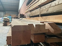 Douglas vuren paal - 390x14x14 cm (4x) - afbeelding 3 van  3