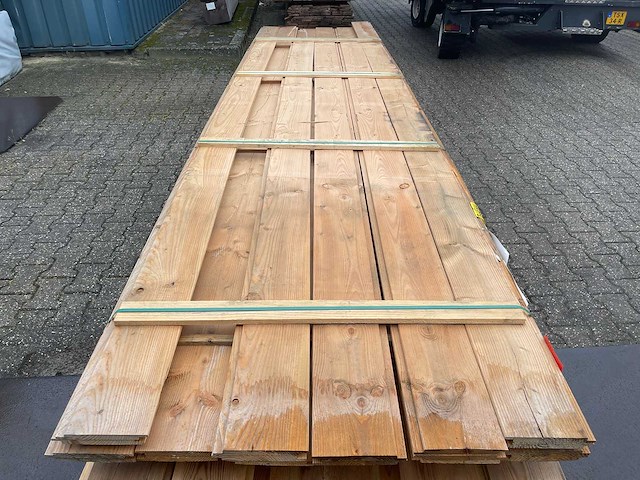Douglas wisselsponning/halfhoutsrabat 4000-5000x190x18mm (22x) - afbeelding 1 van  3