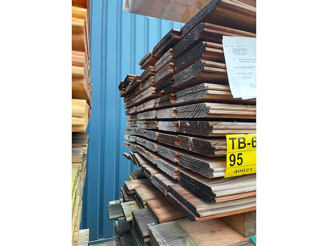 Douglas wisselsponning/halfhoutsrabat 4000x190x16mm (130x) - afbeelding 3 van  3