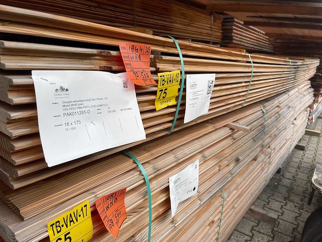 Douglas wisselsponning/halfhoutsrabat 5000x190x18mm (70x) - afbeelding 2 van  3