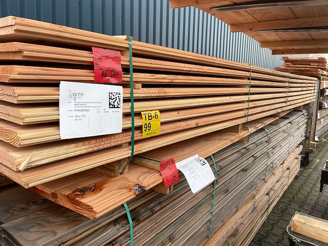 Douglas wisselsponning/halfhoutsrabat 5000x190x18mm (96x) - afbeelding 2 van  3