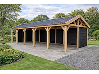 Douglas zadeldak overkapping - 1500x400x300 cm - afbeelding 1 van  5