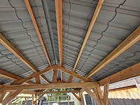 Douglas zadeldak overkapping - 1540x410x300 cm - afbeelding 5 van  5