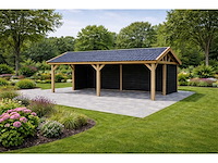 Douglas zadeldak overkapping - 600x400x300 cm - afbeelding 1 van  5