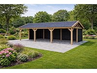 Douglas zadeldak overkapping - 900x400x300 cm - afbeelding 1 van  5