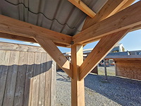 Douglas zadeldak overkapping - 900x400x300 cm - afbeelding 3 van  5