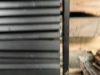 Douglas zwart gespoten shutterscherm 120x225 cm (2x) - afbeelding 2 van  13