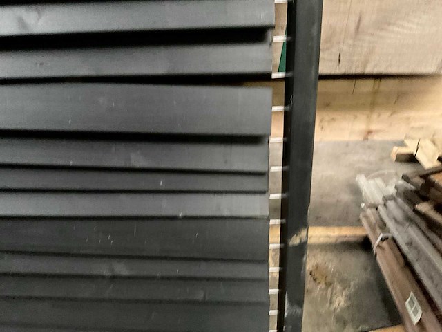 Douglas zwart gespoten shutterscherm 120x225 cm (2x) - afbeelding 13 van  13